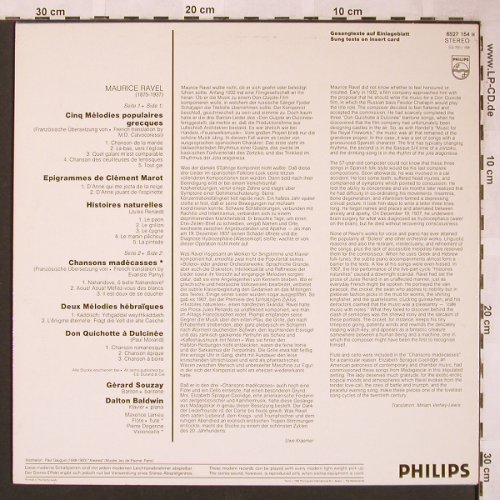 Ravel,Maurice: Cinq Melodies populaires grecques, Philips(6527 154), NL,  - LP - L6333 - 6,00 Euro