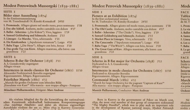 Mussorgsky,Modest: Bilder Einer Ausstellung, m-/vg+, BASF(20 22128-8), D, 1974 - LP - L6344 - 5,00 Euro