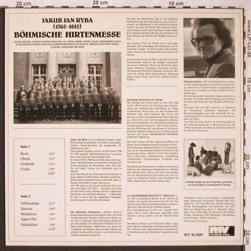 Ryba,Jakub Jan: Böhmische Hirtenmesse, Musica Viva (MV 30-1099), D, 1981 Typ: LP Best.-Nr.: L6351 Preis: 4,00 Euro