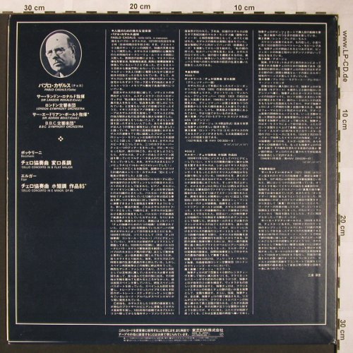 Casals,Pablo: Boccherini & Elgar-Cello Concertos, EMI Angel(GR-70063), J,  - LP - L6356 - 14,00 Euro