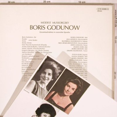 Mussorgsky,Modest: Boris Godunow, Booklet with Sticker, EMI(C 191-00009/12), D, Box,  - 4LP - L6358 - 15,00 Euro