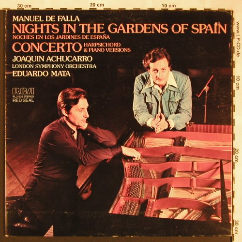 de Falla,Manuel: Nights in the Garden of Spain, RCA (RL 31229), I, vg+/vg+, 1977 Typ: LP Best.-Nr.: L6361 Preis: 5,00 Euro