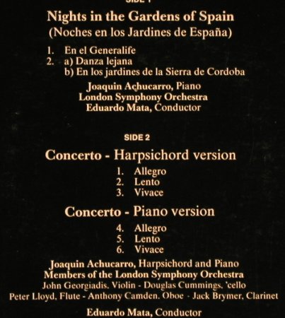 de Falla,Manuel: Nights in the Garden of Spain, RCA(RL 31229), I, vg+/vg+, 1977 - LP - L6361 - 5,00 Euro