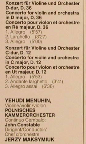 Leclair,Jean-Marie / Tartini: Violinkonzerte, EMI(14-3644-1), D, 1984 - LP - L6370 - 7,50 Euro