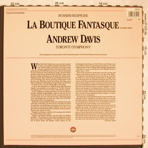 Rossini,Gioacchino - Respighi: La Boutique Fantastque, CBS Masterworks (35 842), UK, 1981 Typ: LP Best.-Nr.: L6375 Preis: 7,50 Euro