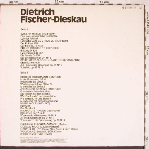 Fischer-Dieskau,Dietrich: Die großen Sänger unserer Zeit I, EMI(C 047-01 247), D, Foc,  - LP - L6389 - 6,00 Euro