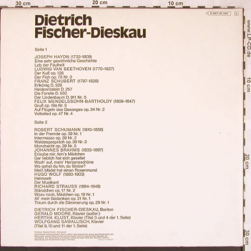Fischer-Dieskau,Dietrich: Die großen Sänger unserer Zeit I, EMI (C 047-01 247), D, Foc Typ: LP Best.-Nr.: L6389 Preis: 6,00 Euro