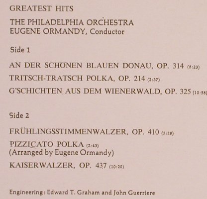 Strauss,Johann: Greatest Hits, CBS(S 30 002), NL, 1971 - LP - L6393 - 3,00 Euro