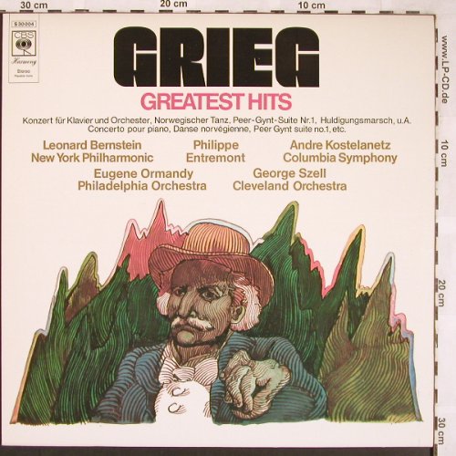 Grieg,Edvard: Greatest Hits, CBS(S 30 004), NL, 1971 - LP - L6395 - 3,00 Euro