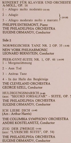 Grieg,Edvard: Greatest Hits, CBS(S 30 004), NL, 1971 - LP - L6395 - 3,00 Euro