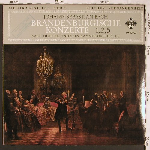 Bach,Johann Sebastian: Brandenburgische Konzerte 1,2,5, Telefunken, vg+/stoc(TM-10003), MEX, 1968 - LP - L6419 - 3,00 Euro