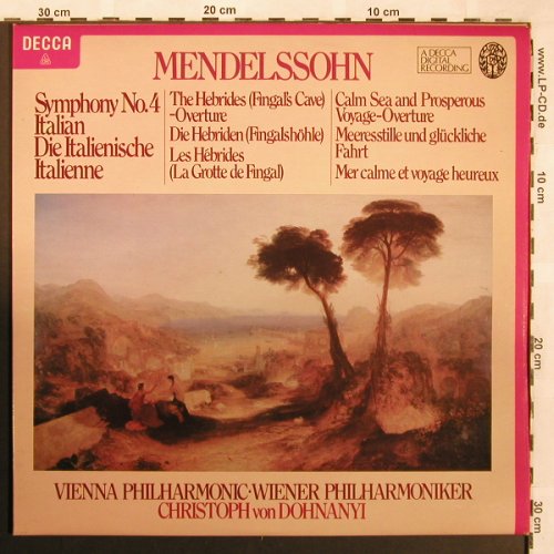 Mendelssohn Bartholdy,Felix: Sinfonie Nr.4/Hebriden, Decca(SXDL 7500), UK, 1979 - LP - L6420 - 7,50 Euro