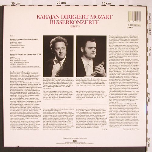 Karajan,Herbert von: dirigiert Mozart Folge 2,KV 314,622, EMI (1022391), D, co, 1972 Typ: LP Best.-Nr.: L6429 Preis: 5,00 Euro
