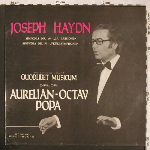 Haydn,Joseph: Simfonia Nr.49 La Passione, Nr.59, Electrecord (ST-ECE 01808), RO, 1977 Typ: LP Best.-Nr.: L6450 Preis: 14,00 Euro