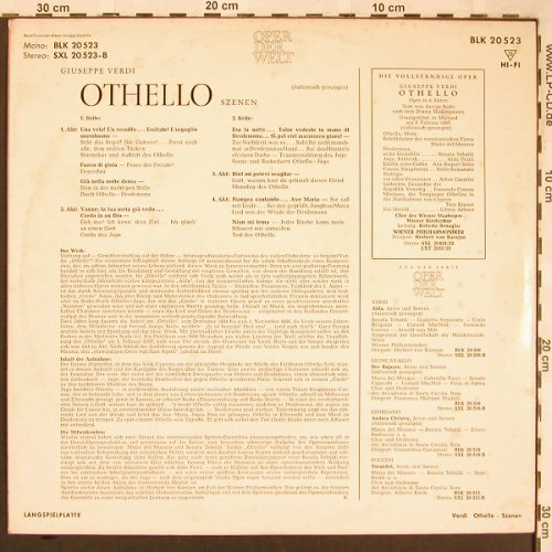 Verdi,Giuseppe: Othello-Szenen, Decca (BLK 20 523), D, Mono Typ: LP Best.-Nr.: L6455 Preis: 5,00 Euro