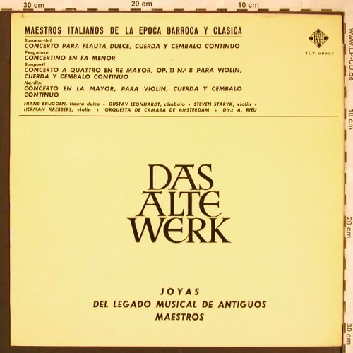 V.A.Maestros Italianos de la Epoca: 4 Concertos, Telefunken(TLY 99527), E,  - LP - L6462 - 6,00 Euro