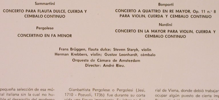 V.A.Maestros Italianos de la Epoca: 4 Concertos, Telefunken(TLY 99527), E,  - LP - L6462 - 6,00 Euro