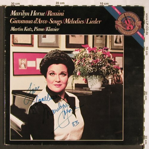 Horne,Marylin: Rossini-Giovanna d'Arco, Autogramm, CBS (D 37296), NL,VG-/vg+ Typ: LP Best.-Nr.: L6493 Preis: 10,00 Euro
