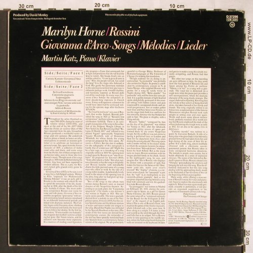 Horne,Marylin: Rossini-Giovanna d'Arco, Autogramm, CBS (D 37296), NL,VG-/vg+ Typ: LP Best.-Nr.: L6493 Preis: 10,00 Euro