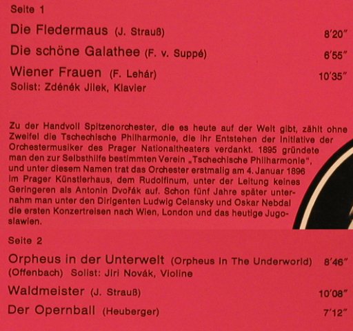 V.A.Champagner Ouvertüren: Strauß, Suppé...Heuberger,6 Tr., Telefunken,Muster-Stol (SLE 14 713-P), D, 1973 Typ: LP Best.-Nr.: L6502 Preis: 5,00 Euro