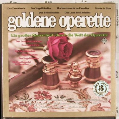 V.A.Goldene Operette: 6 Tr., Box, FS-New / Neu, Telefunken (6.30112 DX), D Typ: 3LP Best.-Nr.: L6503 Preis: 9,00 Euro
