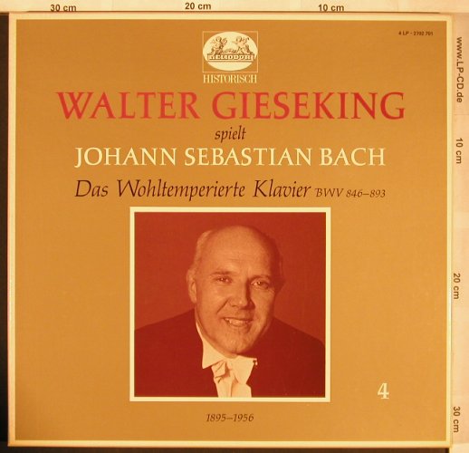 Bach,Johann Sebastian: Das Wohltemperierte Klavier, VG+/m-, Heliodor(4) hist rec. (2702 701), D,Box, 1971 Typ: 4LP Best.-Nr.: L6534 Preis: 10,00 Euro