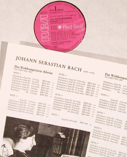Bach,Johann Sebastian: Das Wohltemperierte Klavier 1+2,Box, RCA(26.35005), D, m-/vg+,  - 5LP - L6535 - 24,00 Euro
