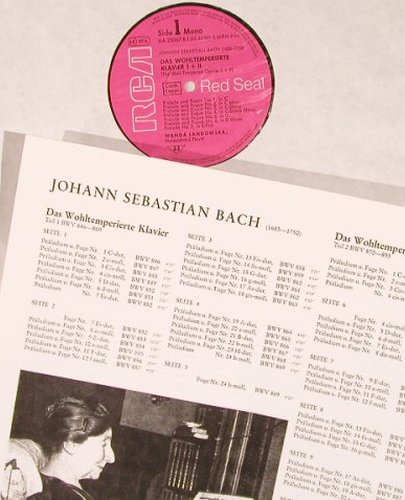 Bach,Johann Sebastian: Das WohltemperierteKlavier,Teil 1+2, RCA, Box (26.35005), D, m-/vg+ Typ: 5LP Best.-Nr.: L6535 Preis: 24,00 Euro