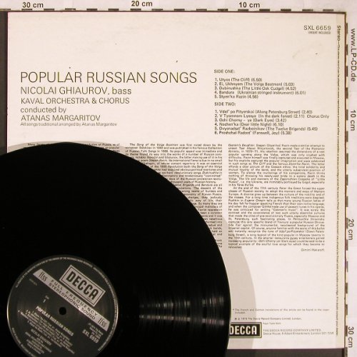 Ghiaurov,Nicolai: Popular Russian Songs, Decca(SXL 6659), UK, 1974 - LP - L6540 - 9,00 Euro