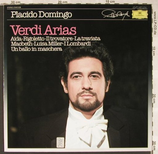 Domingo,Placido: Verdi Arias, D.Gr. Signature (2543 528), D, 1983 Typ: LP Best.-Nr.: L6551 Preis: 5,00 Euro
