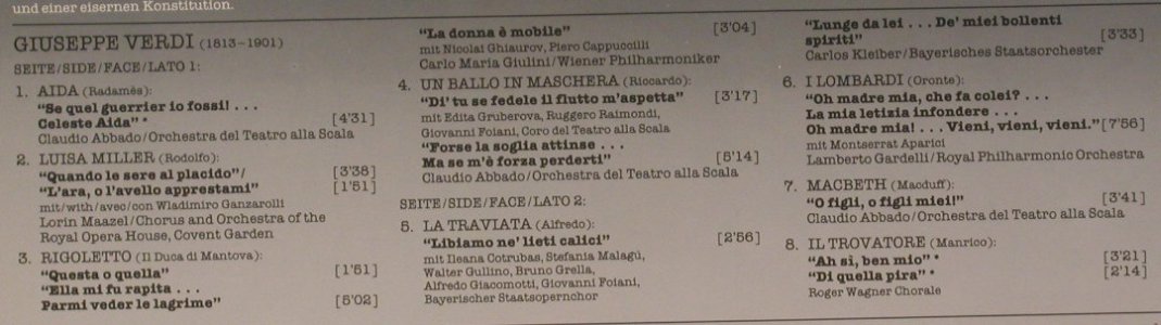 Domingo,Placido: Verdi Arias, D.Gr. Signature (2543 528), D, 1983 Typ: LP Best.-Nr.: L6551 Preis: 5,00 Euro