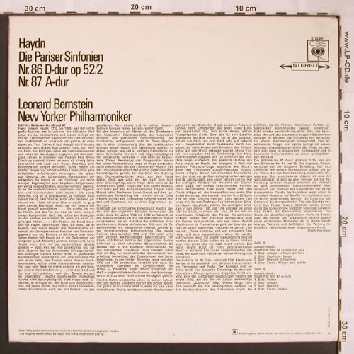Haydn,Joseph: Sinfonien Nr.86 & 87, CBS (S 72 641), D Typ: LP Best.-Nr.: L6562 Preis: 5,00 Euro