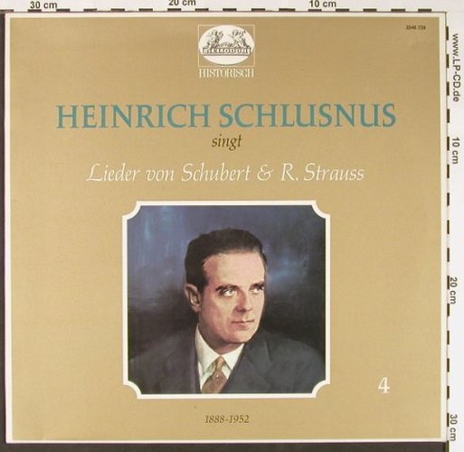 Schlusnus,Heinrich: Singt Lieder von Schubert&R.Strauss, Heliodor(2548 729), D,  - LP - L6572 - 6,00 Euro