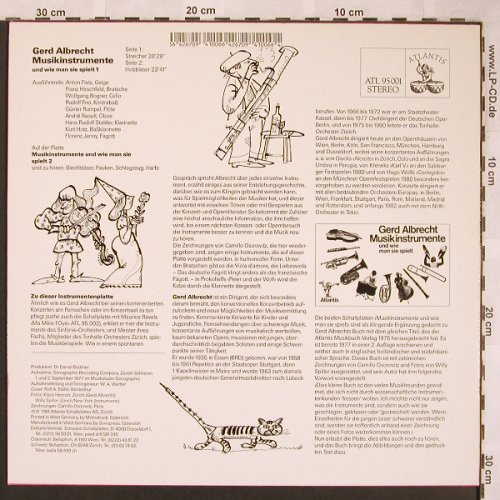 Albrecht,Gerd: Musikinstrumente&wie man sie spielt, Atlantis (95 002), D, 1981 Typ: LP*2 Best.-Nr.: L6589 Preis: 7,50 Euro