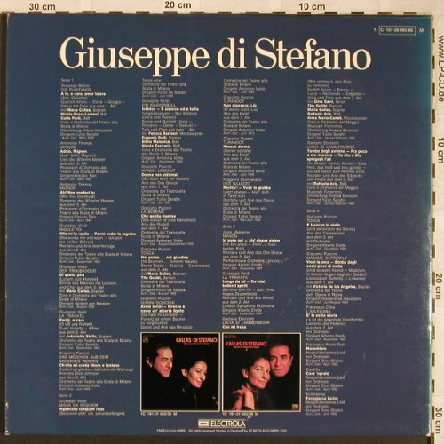 di Stefano,Giuseppe: Arien, Duette, Szenen u.Kanzonen, EMI Electrola (C 187-28 985/86), D Typ: 2LP Best.-Nr.: L6595 Preis: 7,50 Euro