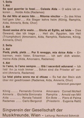 Verdi,Giuseppe: Aida  - Arien & Szenen, Decca(SMD 1140), D,  - LP - L6603 - 5,00 Euro