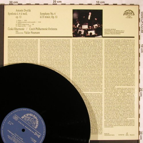 Dvorak,Antonin: Sinfonie Nr.4, op.13, Supraphon(1110 3858 ZA), CZ, 1986 - LP - L6616 - 6,00 Euro