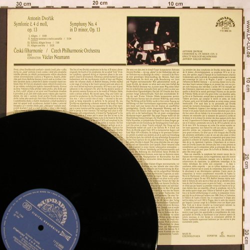 Dvorak,Antonin: Sinfonie Nr.4, op.13, Supraphon (1110 3858 ZA), CZ, 1986 Typ: LP Best.-Nr.: L6616 Preis: 6,00 Euro