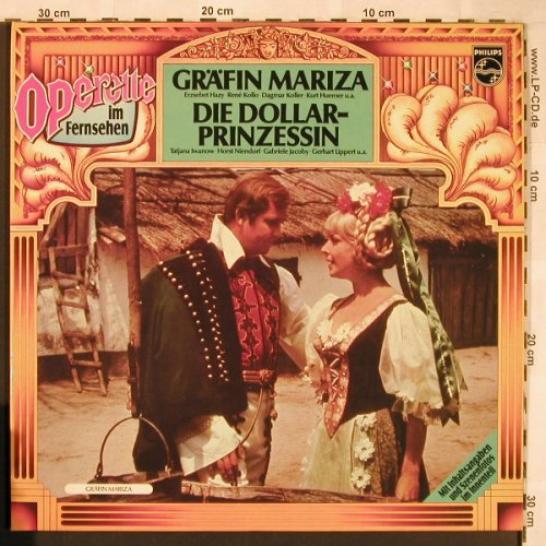 Kalman,Emmerich / Leo Fall: Gräfin Mariza / Dollar-Prinzessin, Philips (6623 119), D, 1975 Typ: 2LP Best.-Nr.: L6621 Preis: 7,50 Euro