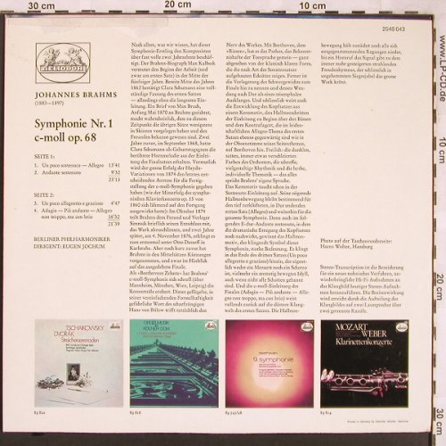 Brahms,Johannes: Sinfonie Nr.1, m-/vg+,toc, Heliodor(2548 043), D, 1972 - LP - L6636 - 4,00 Euro
