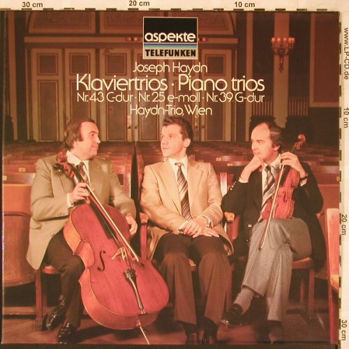Haydn,Joseph: Klaviertrios Nr.43 c-dur,25 , 39, Telefunken (6.42618 AH), D, 1977 Typ: LP Best.-Nr.: L6640 Preis: 6,00 Euro