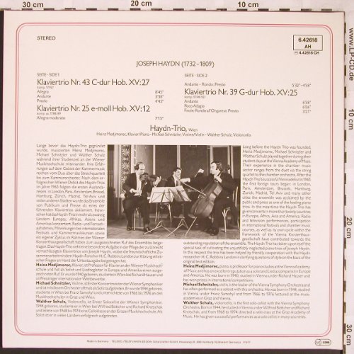 Haydn,Joseph: Klaviertrios Nr.43 c-dur,25 , 39, Telefunken(6.42618 AH), D, 1977 - LP - L6640 - 6,00 Euro