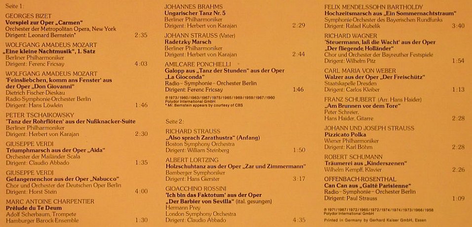 V.A.Das Grosse Wunschkonzert: Weltstars präs. 20 Klassik-Hits, D.Gr.(2563 665), D,  - LP - L6642 - 5,00 Euro