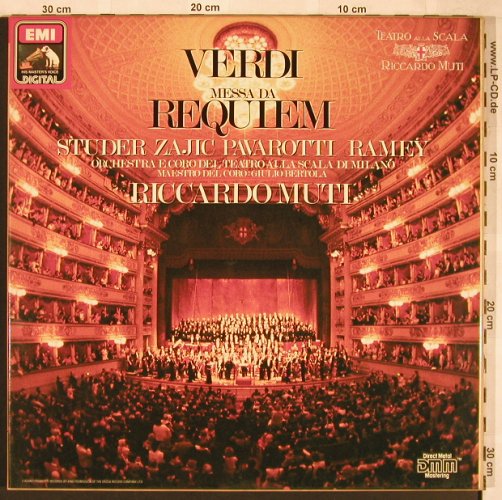 Verdi,Giuseppe: Messa Da Requiem,Box,CD-Bookl., EMI, EX 165 (7 49390 1), D, 1987 Typ: 2LP Best.-Nr.: L6650 Preis: 7,50 Euro