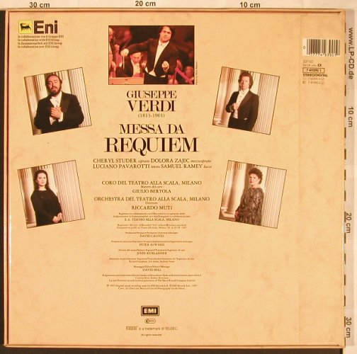 Verdi,Giuseppe: Messa Da Requiem,Box,CD-Bookl., EMI, EX 165 (7 49390 1), D, 1987 Typ: 2LP Best.-Nr.: L6650 Preis: 7,50 Euro
