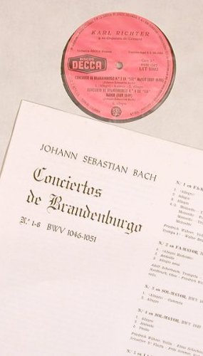 Bach,Johann Sebastian: Conciertos de Brandenburgo No.1-6, Decca(LXT 1001-02), E, Mono,  - 2LP - L6654 - 9,00 Euro