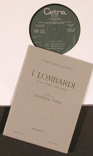 Verdi,Giuseppe: I Lombardi, Alla Prima Crociata,Box, Cetra (12 17), I Typ: 3LP Best.-Nr.: L6671 Preis: 9,00 Euro