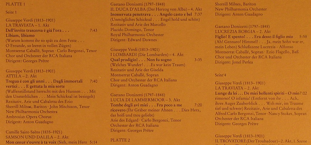 V.A.Grand Gala der Oper: Die gr Stimmen unserer Zeit FS-New, Ullstein/RCA (RL 42876), D, Box, 1979 Typ: 2LP Best.-Nr.: L6673 Preis: 6,00 Euro