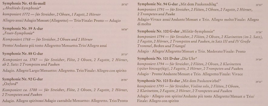 Haydn,Joseph: Sinfonien,Box, Decca,Club.Ed. (29 558-4), D, 1976 Typ: 4LP Best.-Nr.: L6675 Preis: 17,50 Euro