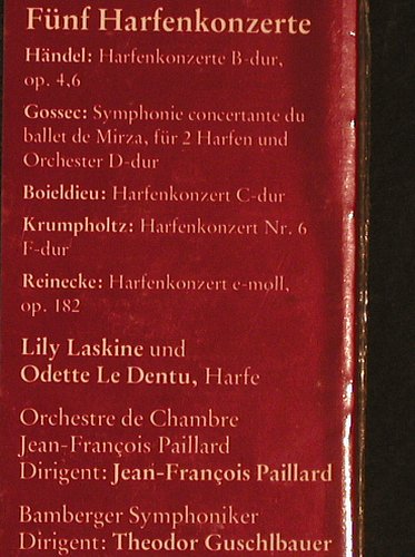 V.A.Fünf Harfenkonzerte: Hände,Gossec, Boieldieu.... Box, RCA (RL 30764), D,  FS-New, 1981 Typ: 2LP Best.-Nr.: L6684 Preis: 6,00 Euro